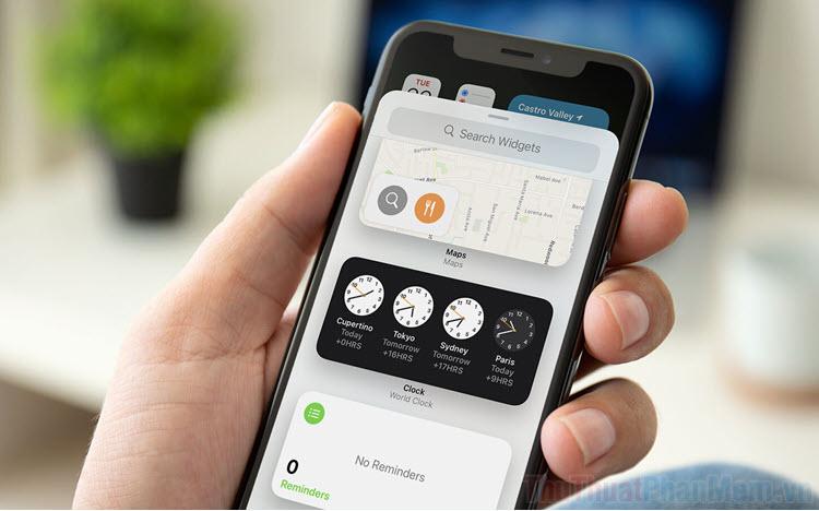 Hướng dẫn chi tiết cách thêm Widget đồng hồ thế giới và múi giờ vào iPhone, iPad