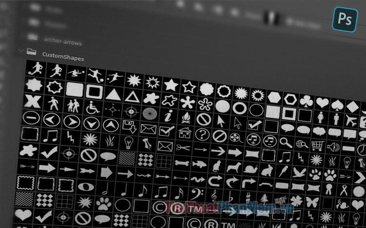 Những mẫu Custom Shapes tuyệt đẹp dành cho Photoshop