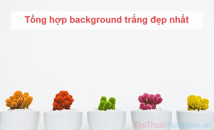 Tuyển tập những hình nền trắng đẹp nhất, tinh tế và sang trọng