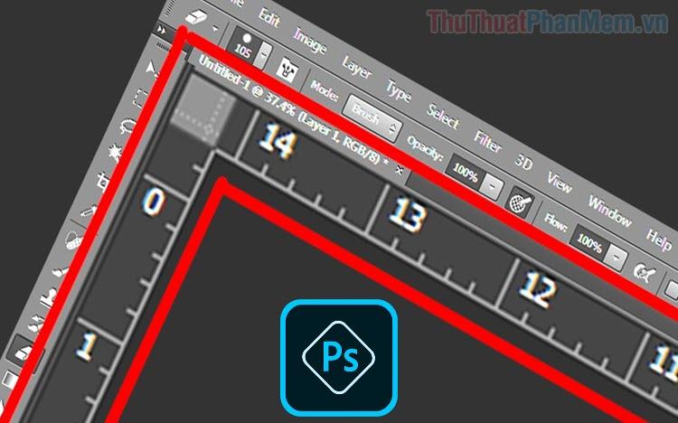Cách hiển thị thước đo trong Photoshop
