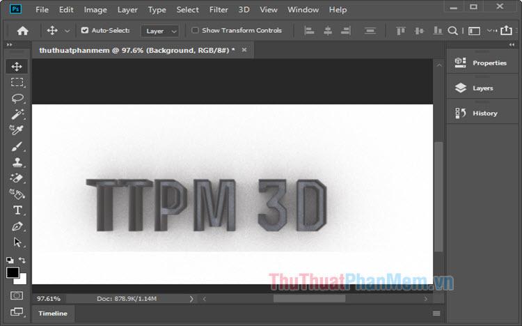 Hướng dẫn tạo chữ 3D ấn tượng trong Photoshop