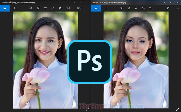 Hướng dẫn ghép mặt trong Photoshop