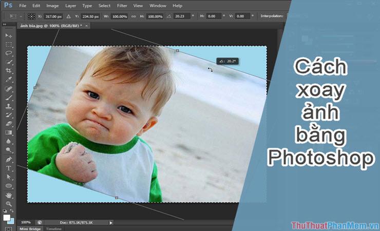 Hướng dẫn xoay ảnh trong Photoshop