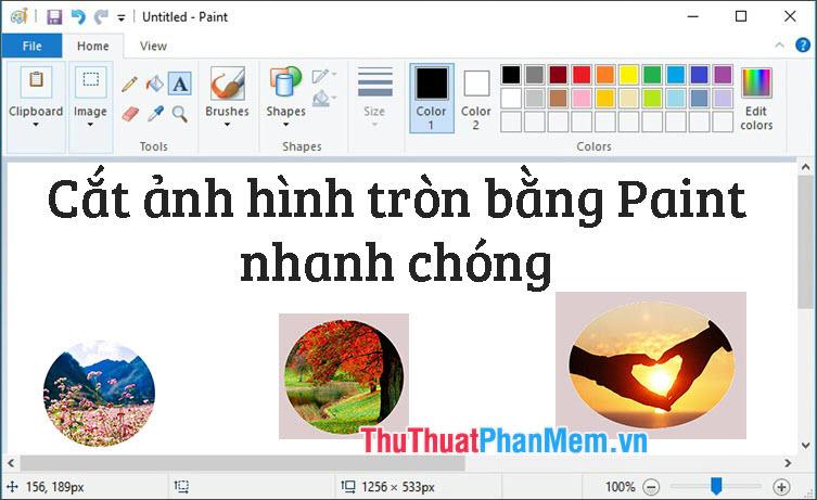 Hướng dẫn cắt ảnh hình tròn đơn giản và nhanh chóng bằng Paint