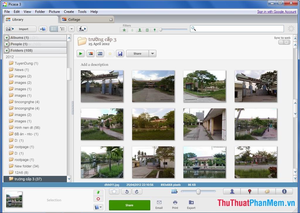 Picasa - Phần mềm xem và quản lý ảnh miễn phí tốt nhất, mang đến trải nghiệm tuyệt vời cho người dùng.