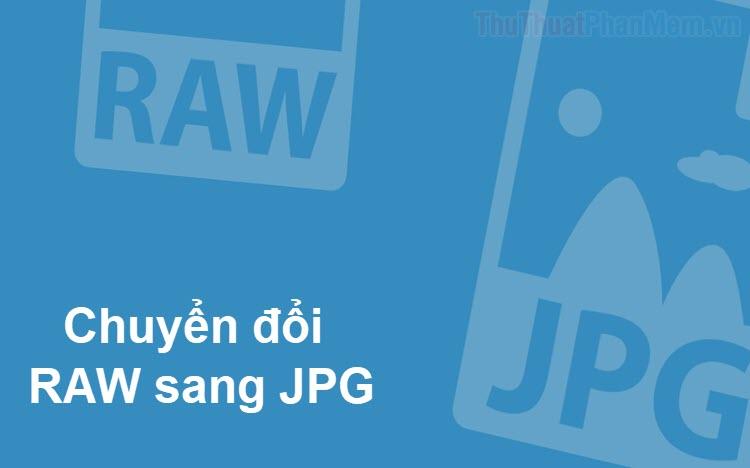 Hướng dẫn chuyển đổi ảnh RAW sang JPG đơn giản và hiệu quả