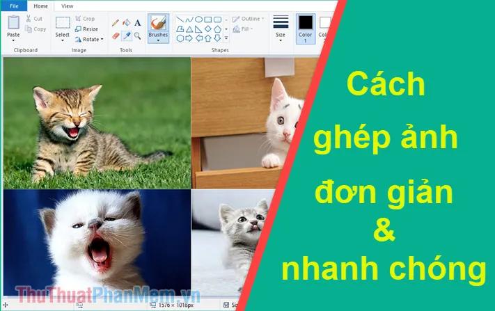 Hướng dẫn ghép ảnh trên máy tính đơn giản và nhanh chóng