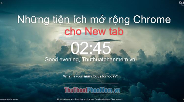 Những tiện ích mở rộng Chrome hàng đầu dành cho trang New Tab