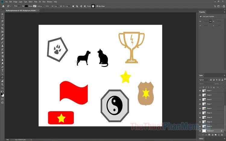 Hướng dẫn sử dụng Symbol trong Photoshop