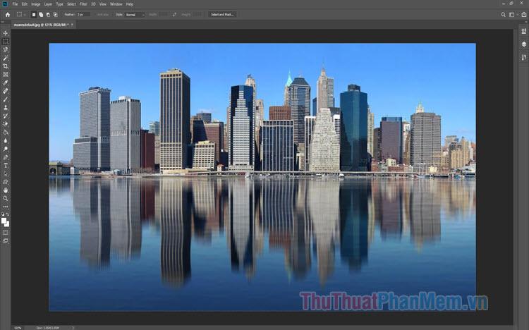 Hướng dẫn tạo hiệu ứng bóng gương trong Photoshop