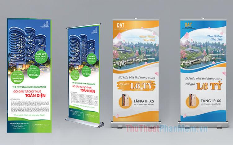 Mẫu standee bất động sản ấn tượng và thu hút