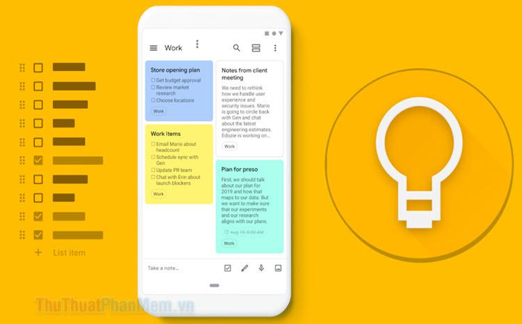 Bí quyết sử dụng Google Keep để quản lý công việc hàng ngày hiệu quả