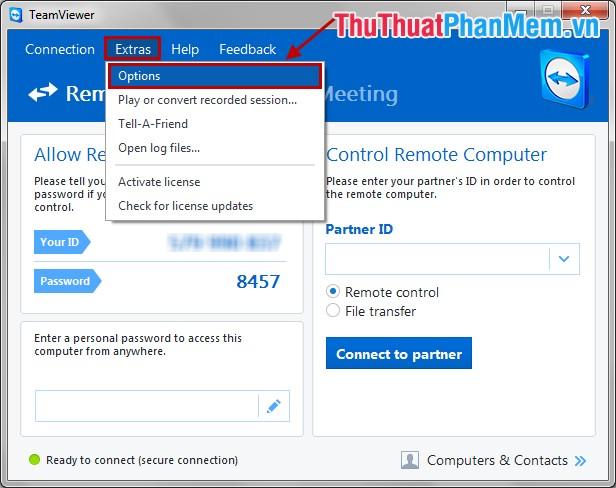 Tăng cường bảo mật bằng cách thay đổi độ dài mật khẩu TeamViewer