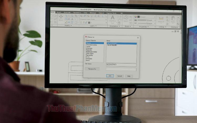 Bí quyết đổi tên Block trong AutoCAD