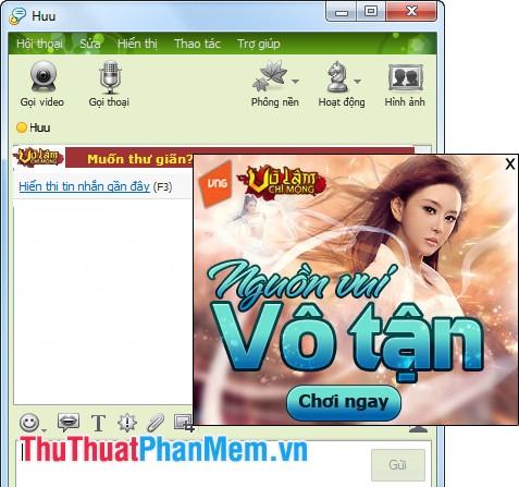 Hướng dẫn loại bỏ quảng cáo trên Yahoo Messenger