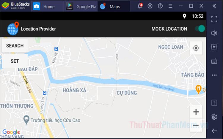 Hướng dẫn giả lập GPS trên BlueStacks