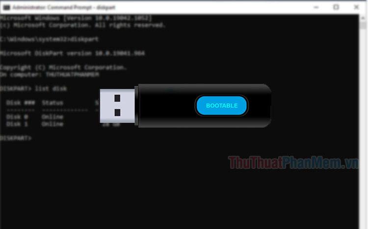 Hướng dẫn chi tiết cách tạo USB Boot thông qua Command Prompt