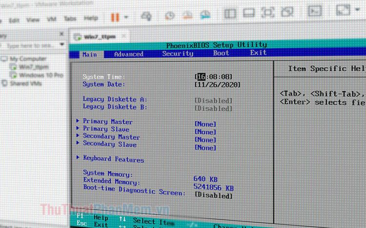 Hướng dẫn chi tiết cách truy cập BIOS trên máy ảo VMware