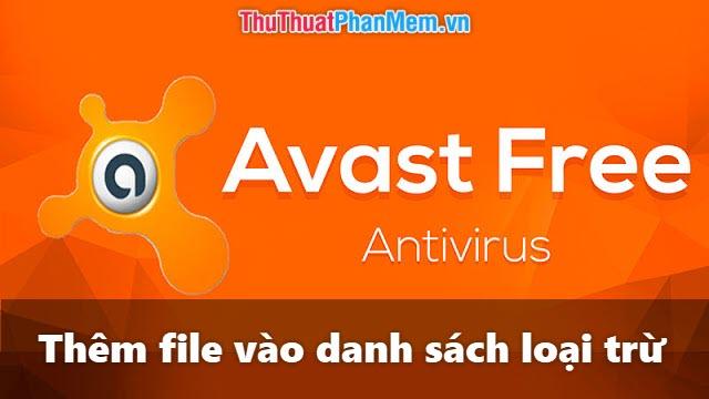 Hướng dẫn thêm file vào danh sách loại trừ trong Avast để tránh xóa nhầm