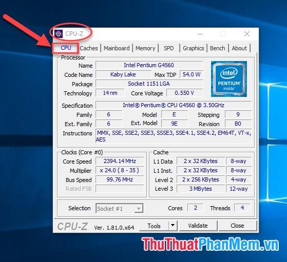 Hướng dẫn kiểm tra cấu hình máy tính bằng CPU-Z, khám phá thông tin phần cứng chi tiết với công cụ CPU-Z