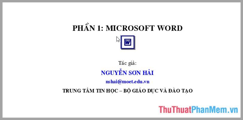 Tài liệu Word 2007 - Bộ tài liệu tự học Word 2007 chi tiết và chất lượng nhất