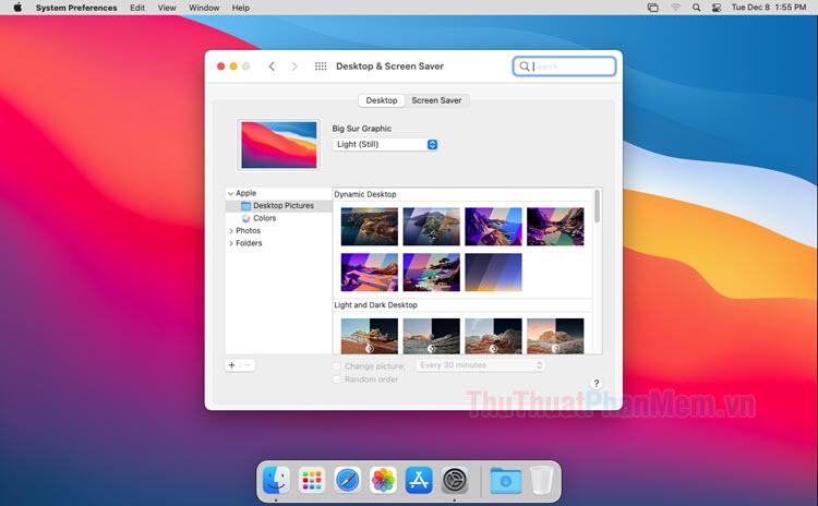 Khám phá thư mục hình nền mặc định trên macOS