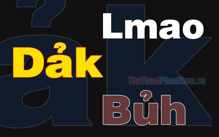 Dảk, Bủh, Lmao - Những từ này mang ý nghĩa gì?