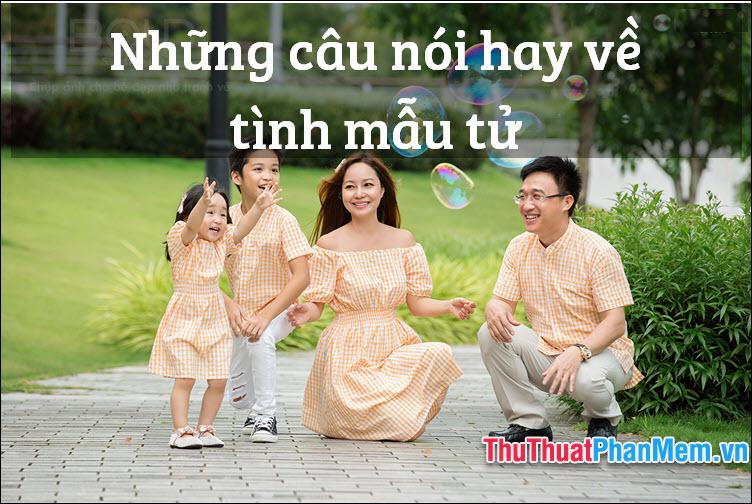 Những lời vàng ngọc về tình mẹ