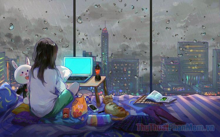 Avatar chill lofi với vẻ đẹp nhẹ nhàng và cuốn hút