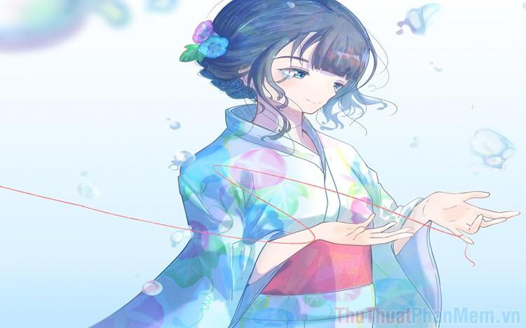 Những hình ảnh Anime diện Kimono đẹp say lòng