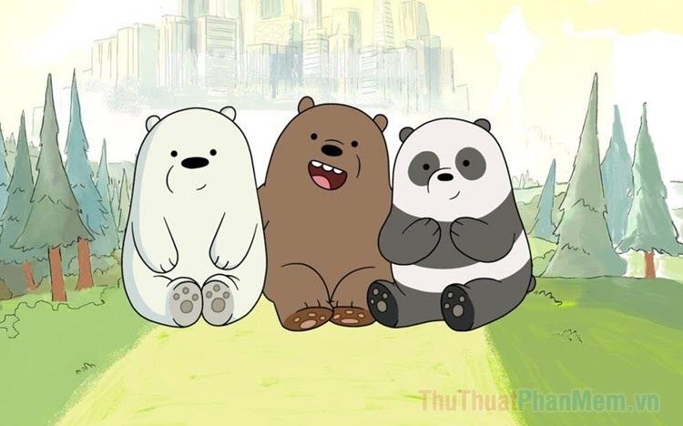 Bộ sưu tập hình nền We Bare Bears đẹp mắt, mang đến những khoảnh khắc đáng yêu của ba chú gấu đầy cá tính.