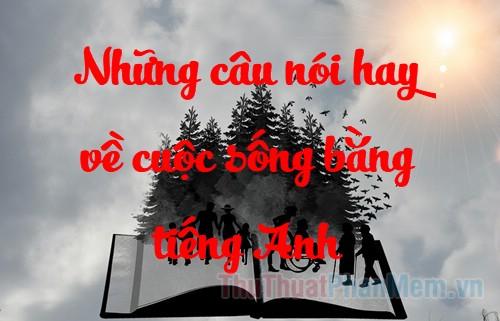 Những câu nói truyền cảm hứng về cuộc sống bằng tiếng Anh