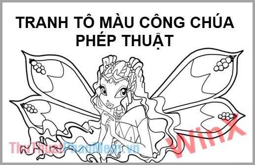 Tranh tô màu công chúa phép thuật Winx - Khám phá thế giới sắc màu diệu kỳ dành cho các bé yêu thích phép thuật và sáng tạo.