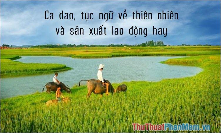 Kho tàng ca dao, tục ngữ về thiên nhiên và lao động sản xuất