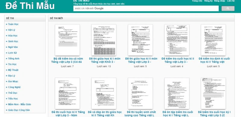 Khám phá 5 trang web tổng hợp đề thi thử chất lượng, hỗ trợ học sinh ôn luyện hiệu quả và đạt kết quả cao trong các kỳ thi.