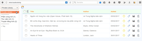 Hướng dẫn chi tiết cách quản lý và làm việc với thư viện cá nhân trên EPUBReader