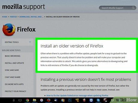 Hướng Dẫn Cách Hạ Phiên Bản Firefox