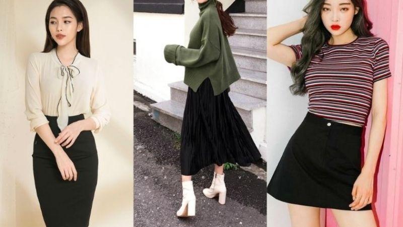 Khám phá những cách phối đồ tinh tế với chân váy đen, vừa đơn giản lại đầy sức hút