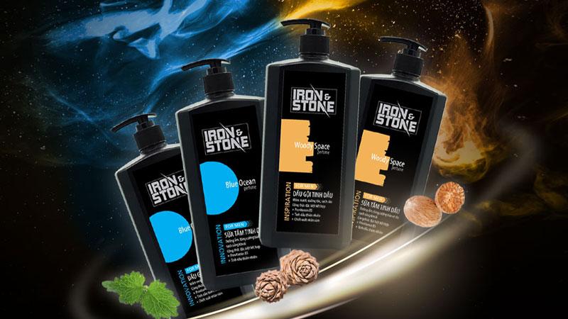 Dầu gội Iron Stone – Sự khẳng định mạnh mẽ của phong cách đàn ông, mang lại cảm giác tự tin và bản lĩnh qua từng lần gội.