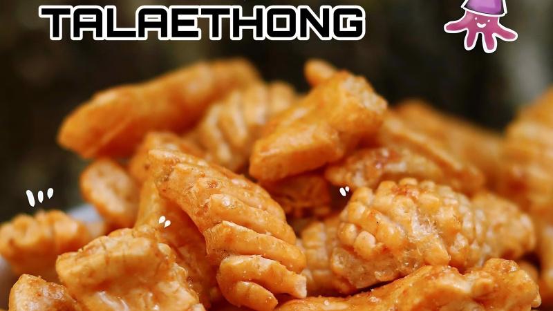 Khám phá ngay snack mực Talaethong, giòn rụm, hương vị mới lạ đầy hấp dẫn.