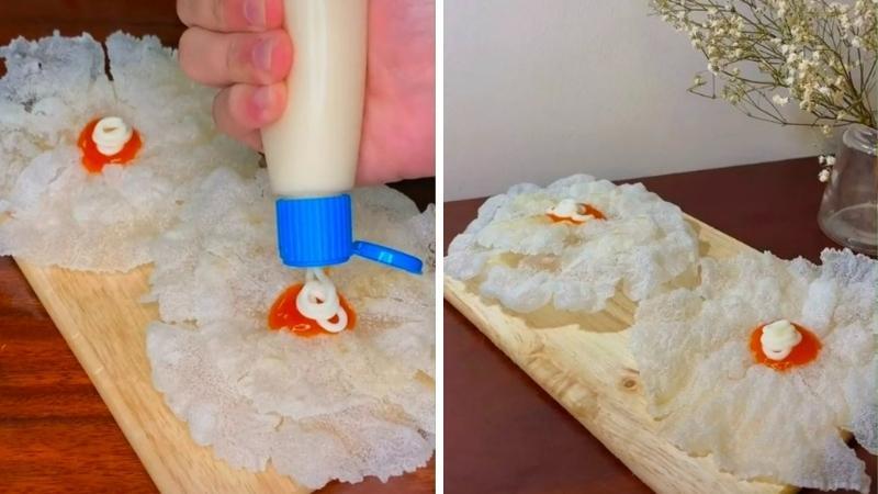 Khám phá 2 công thức làm bánh tráng bông hoa giòn tan, ăn một lần là mê luôn.