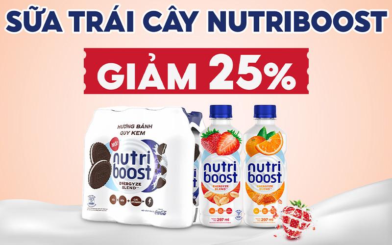 Từ ngày 15/9 đến 28/9/2023, sữa trái cây Nutriboost giảm giá lên đến 25%