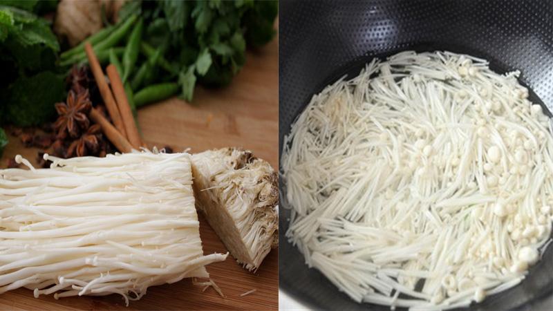 Chúng ta đã từng rửa nấm kim châm sai cách mà không hay biết!