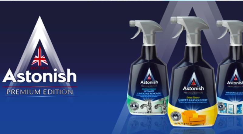 Astonish là một thương hiệu danh tiếng đến từ Anh Quốc, nổi bật với các sản phẩm chuyên dụng cho công tác vệ sinh và chăm sóc gia đình. Thương hiệu này đã chinh phục người tiêu dùng trên toàn cầu nhờ vào sự cam kết về chất lượng và hiệu quả vượt trội.