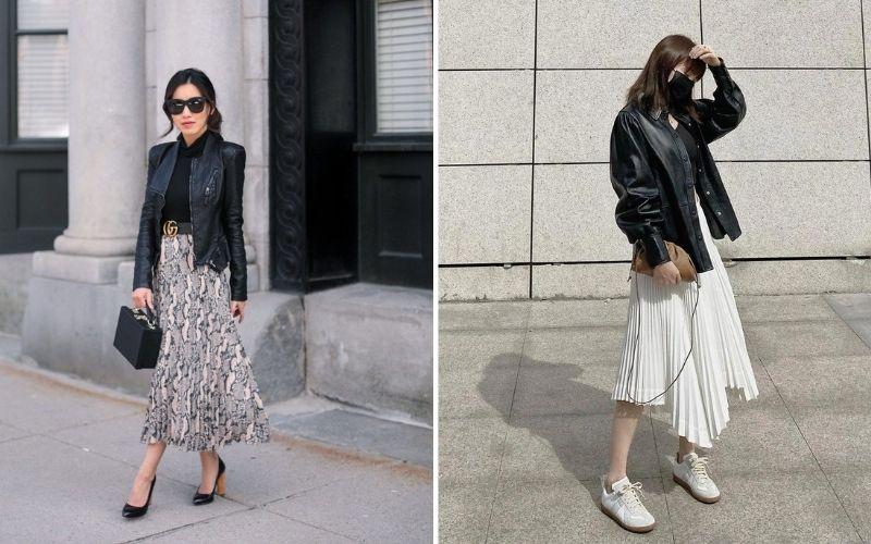 Khám phá 11 cách phối đồ với áo da đầy cá tính và toát lên phong cách fashionista độc đáo.