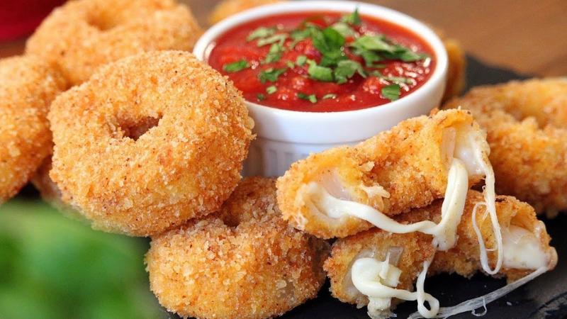 Hướng dẫn làm snack hành tây phô mai chiên giòn, vừa ăn là mê