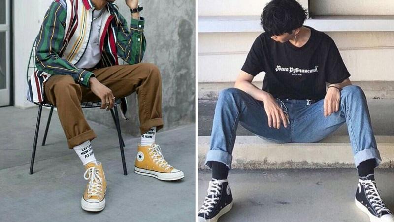8 cách phối đồ sành điệu với giày Converse cổ cao cho nam giới