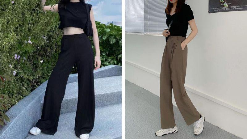 10 cách phối đồ với quần ống rộng phù hợp dành cho những người có chiều cao khiêm tốn