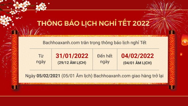 Thông báo lịch nghỉ Tết Nhâm Dần - Tripi 2022