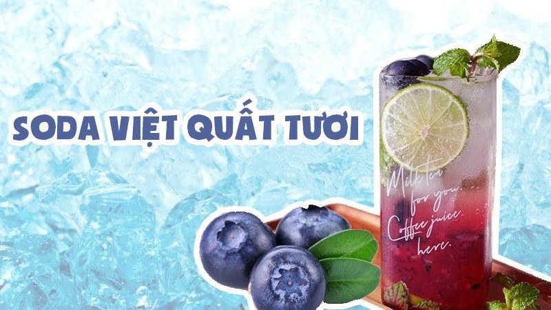 Khám phá 2 công thức làm soda việt quất (blueberry soda) tươi mát, sảng khoái cho những ngày hè oi ả.